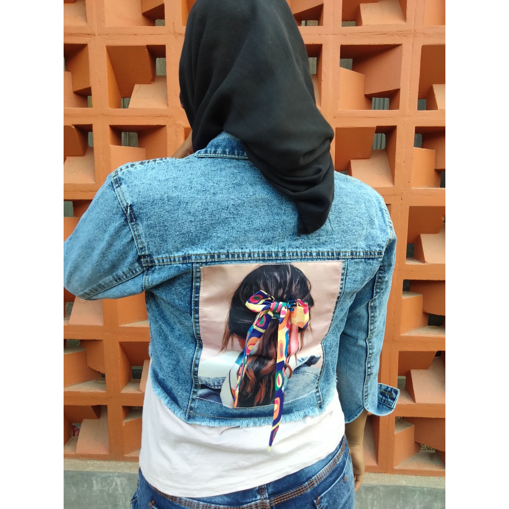 alvan.id JAKET NIRINA ACID CROP ICE BLUE