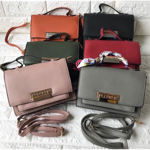 Tas selempang wanita import fashion korea - Tas kado - Tas kerja kantor - Handbag import batam