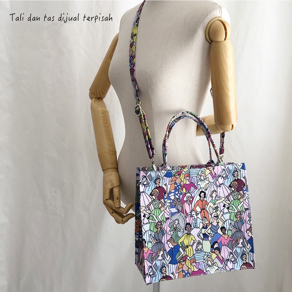 Toteyama - Tas Tote Small Library - Warna-Warni