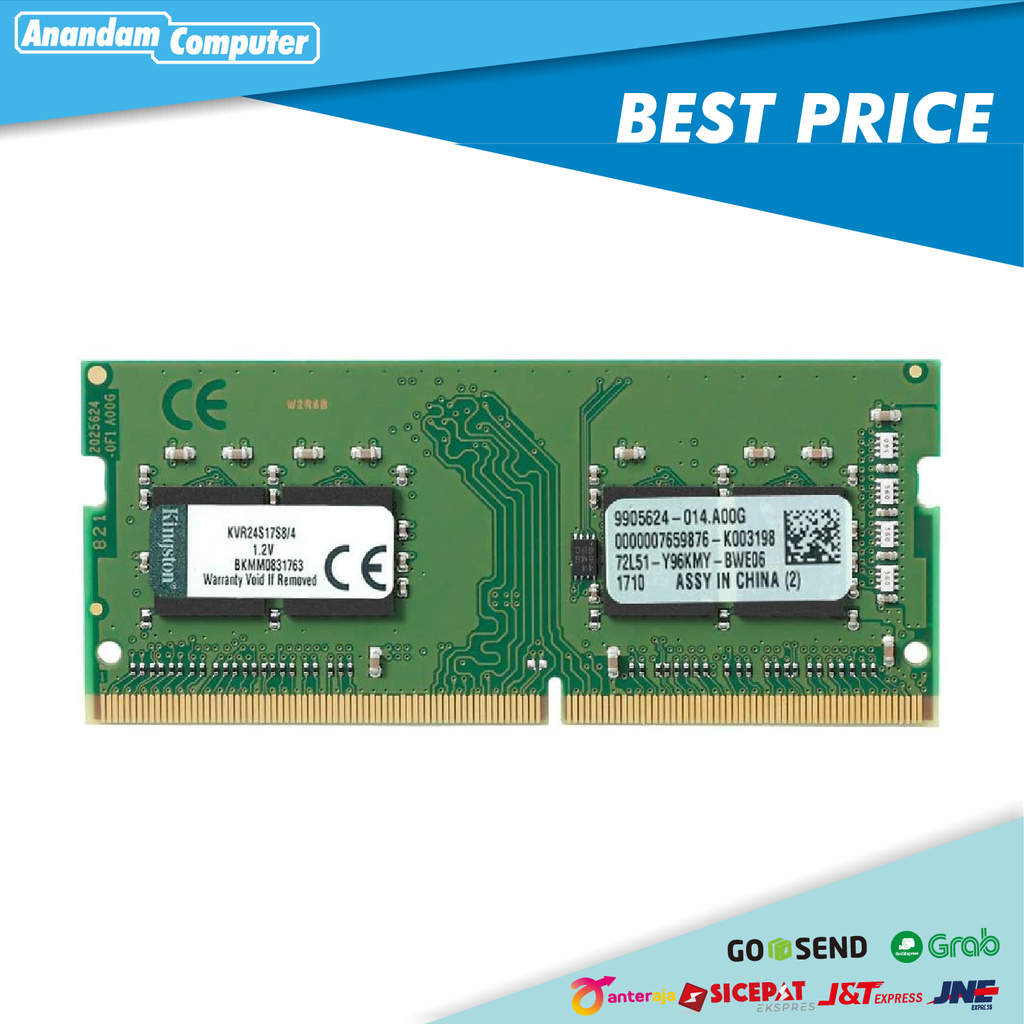 Kingston SODIMM 4GB DDR4 (4GB x 1) 3200 MHZ