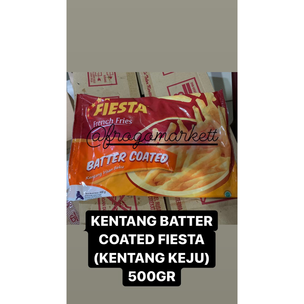 Kentang Batter Coated Fiesta (Kentang Keju) 500gr / 1kg