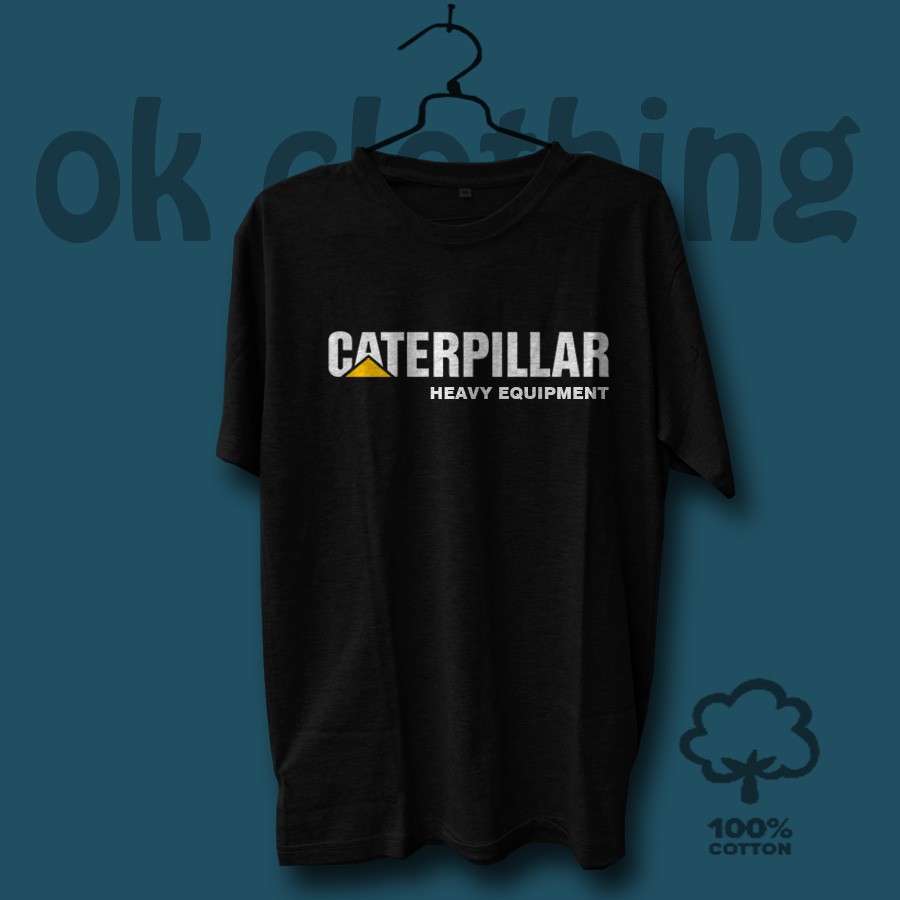 BERKUALITAS Kaos Tshirt Caterpillar Excavator