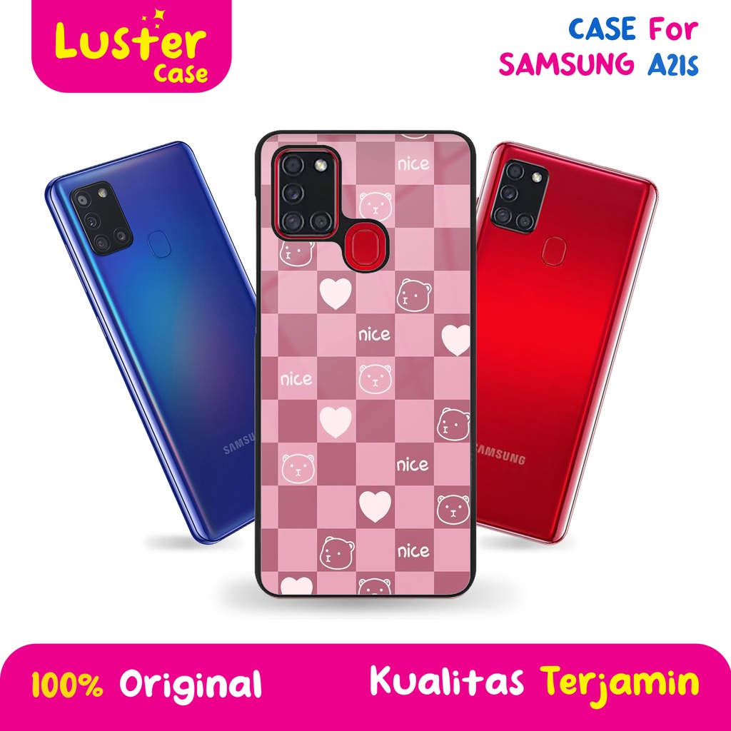 CASE SAMSUNG A21S - Casing SAMSUNG A21S Terbaru LUSTER CASE [ MOTIF LOVE ] Silikon SAMSUNG A21S  - C