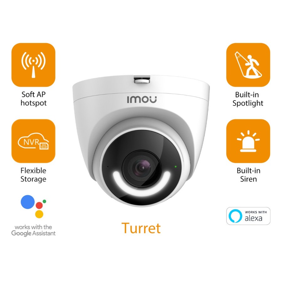 CCTV Imou Turret Indoor / Outdoor Wireless IP Camera IP67 Weatherproof GARANSI RESMI