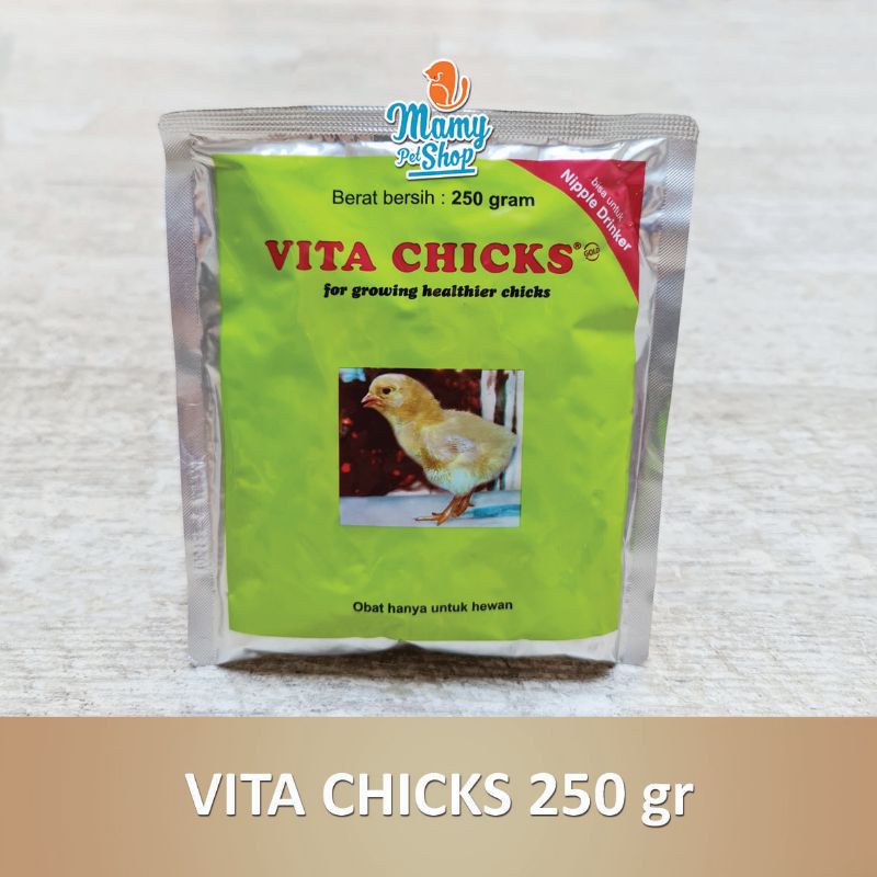 VITA CHICKS 250 GR VITAMIN PERTUMBUHAN ANAK AYAM BURUNG