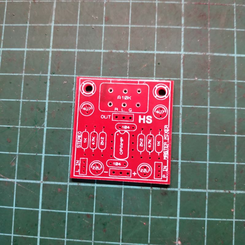 PCB master mixer / preamp stereo