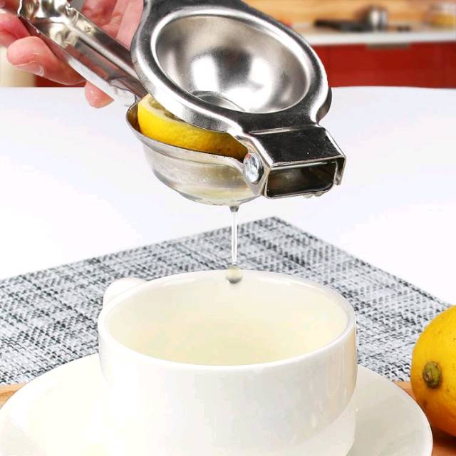 KR Alat Peras Perasan Jeruk Lemon Stainless Steel Lemon Orange Juicer Pressed Clip