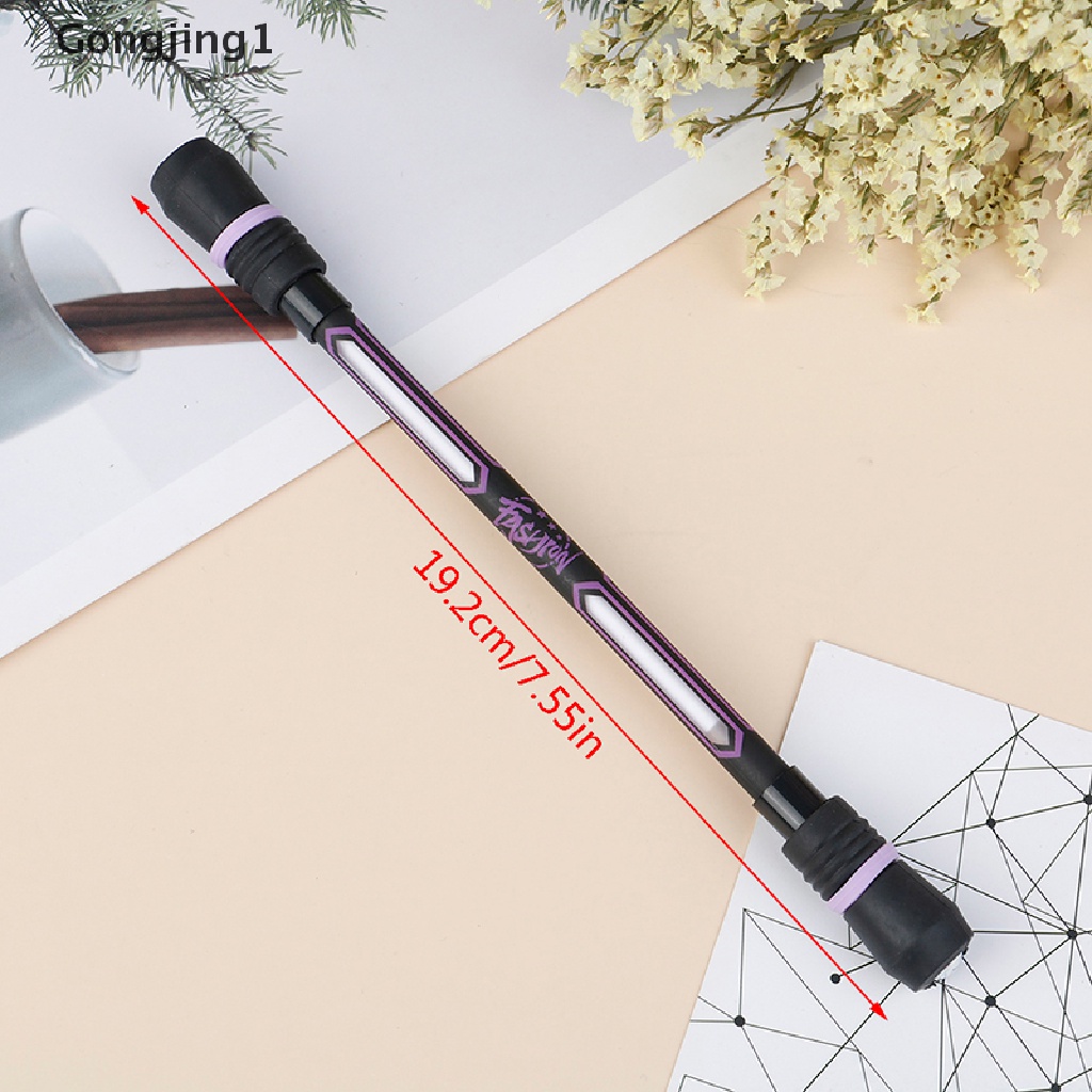 Gongjing1 Pulpen Gel Dengan Lampu Flash Berputar Untuk Pelajar