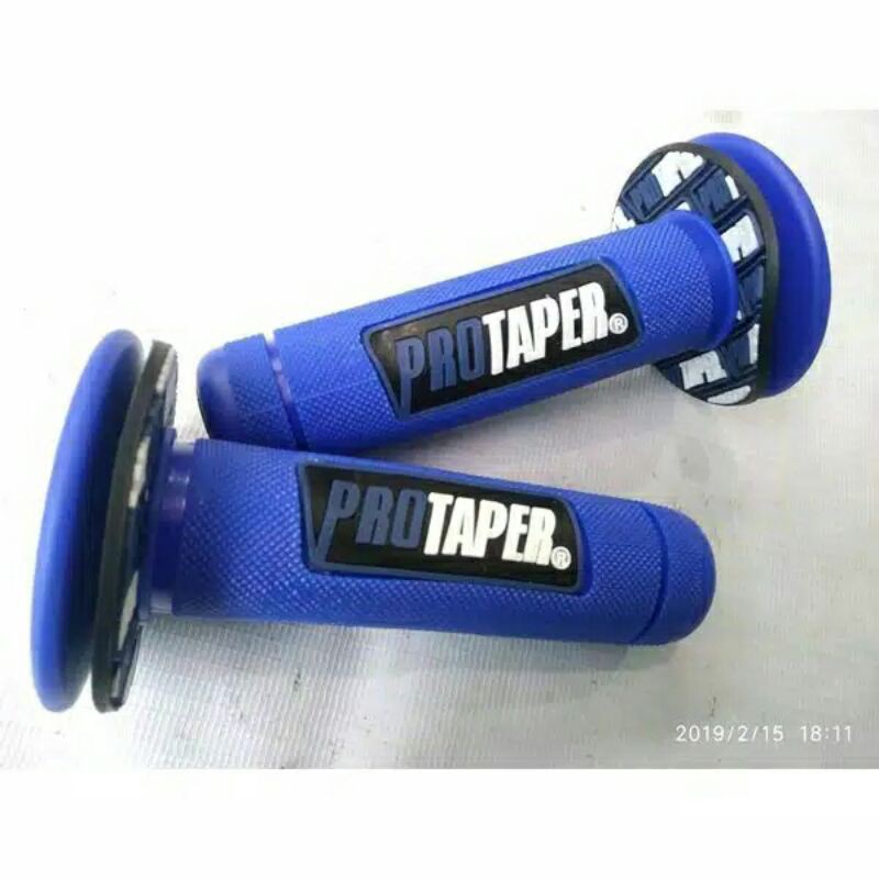 Hand grip motor protaper cover karet gas anti slip grip motor beat vario jupiter Vixion byson biru