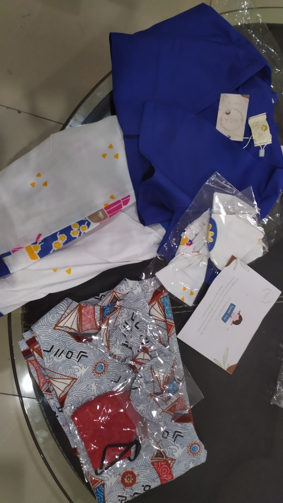 Nea Cotton Kutung Dress Olin Sailor O-09 Dress Batik Kutung Modern Anak Perempuan Cewe Cewek