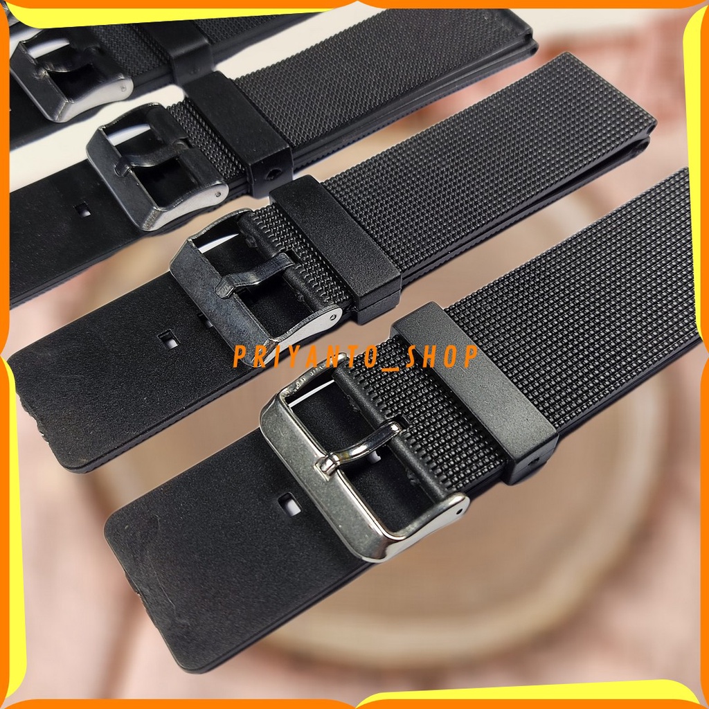 Tali Karet Jam Tangan 18mm 20mm 22mm 24mm 26mm Rubber Strap Mantull Terbaikk