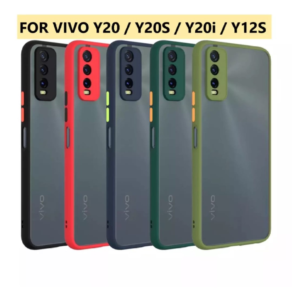 SOFTCASE VIVO Y20 / VIVO Y20S / VIVO Y20i / VIVO Y12S CASE DOVE PELINDUNG KAMERA PREMIUM COVER PELIN