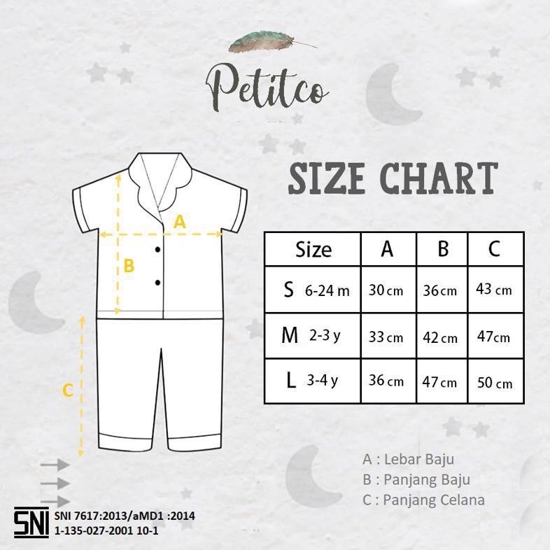 PETITCO GIRL COLLECTION - PIYAMA ANAK