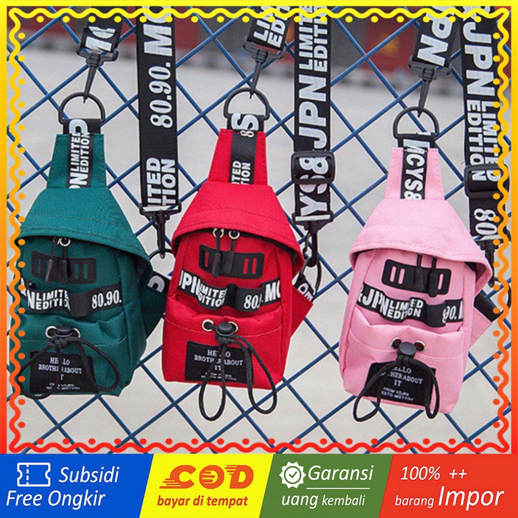 LJY14 SALE Tas Wanita Selempang Mini Harajuku Japan Strap Limited Edition Jepang TKM