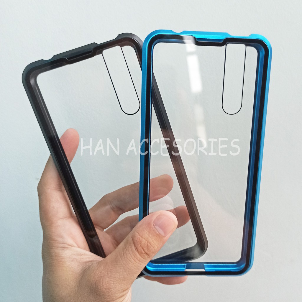 VIVO V15 PRO Case Magnetic 360 FULL GLASS Depan dan Belakang - Full Protection