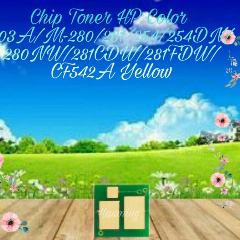 Chip Toner HP 203A M280 M281 M254 M254DN M254NW M280NW M281CDW M281FDN CF542A Yellow