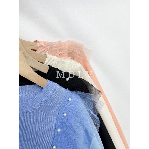 MDLV ~ 51509 Veisha Knit Top Atasan Blouse Import Baju Korea Import Fashion Import