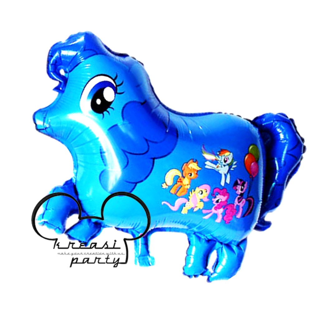 Balon Foil Little Pony Biru / Balon Karakter Little Pony / Balon Little Pony