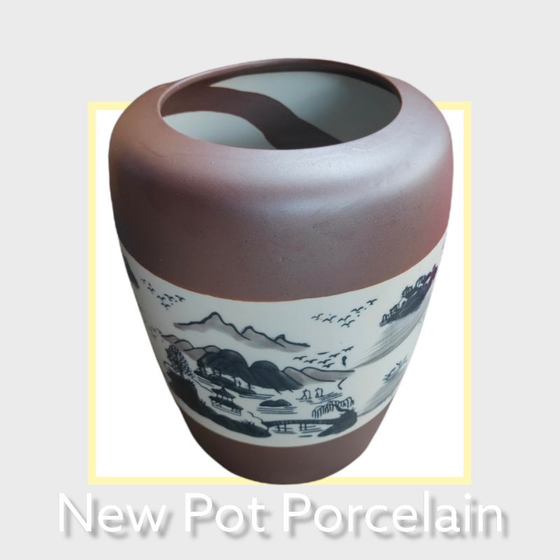 Pot Keramik Bulat Pot Keramik Cina