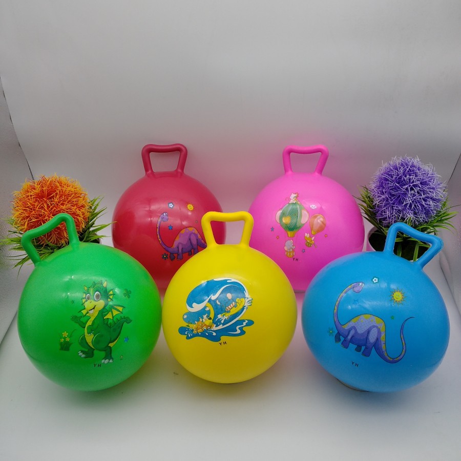 size 25cm mainan anak bola karet / bola jumping