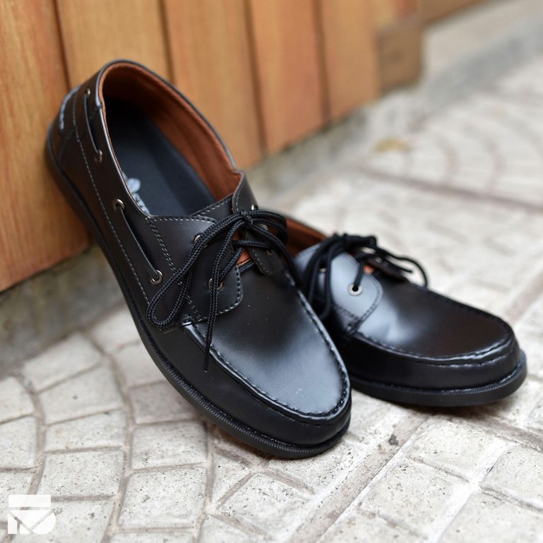 Sepatu Casual Pria Hitam Kerja Fantopel Pantopel Pantofel Ori Men |Arbeiten 0.2 Black| FORIND x FSTP