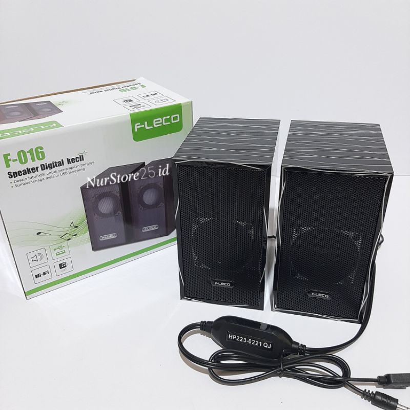 Jual Speaker Laptop Komputer Hp Fleco F 016 Usb Speaker Aktif Digital