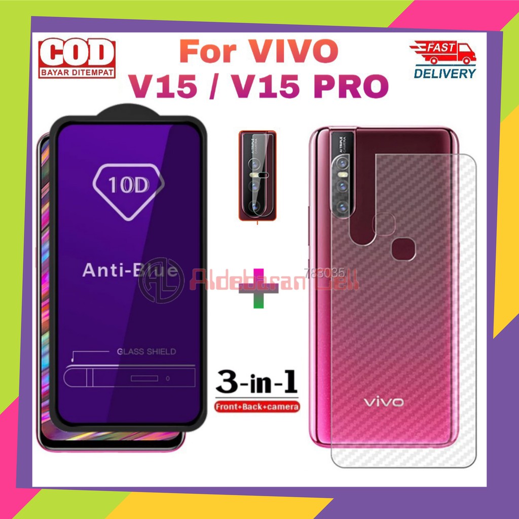 Paket Tempered Glass Vivo V15 / V15 Pro Anti Gores Ceramic Matte Radiasi Blue Light Screen Protector