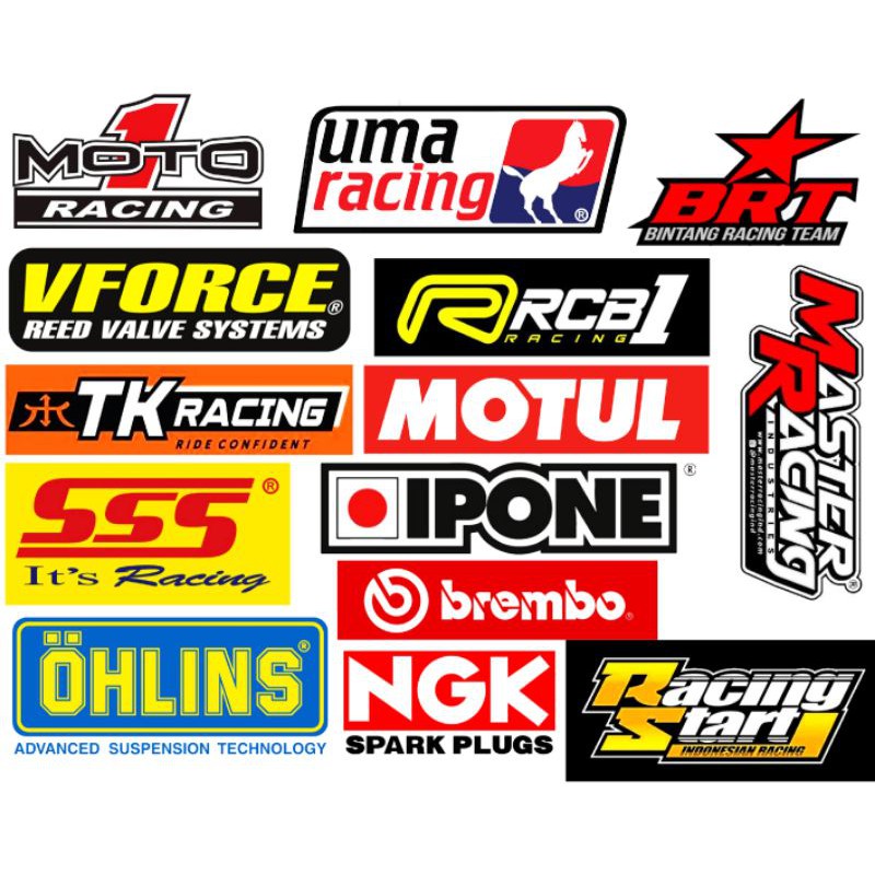 stiker satu set racing