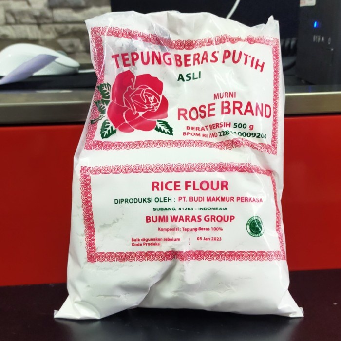 

Ketan-Beras-Tepung- Tepung Beras Rose Brand 500Gr -Tepung-Beras-Ketan.