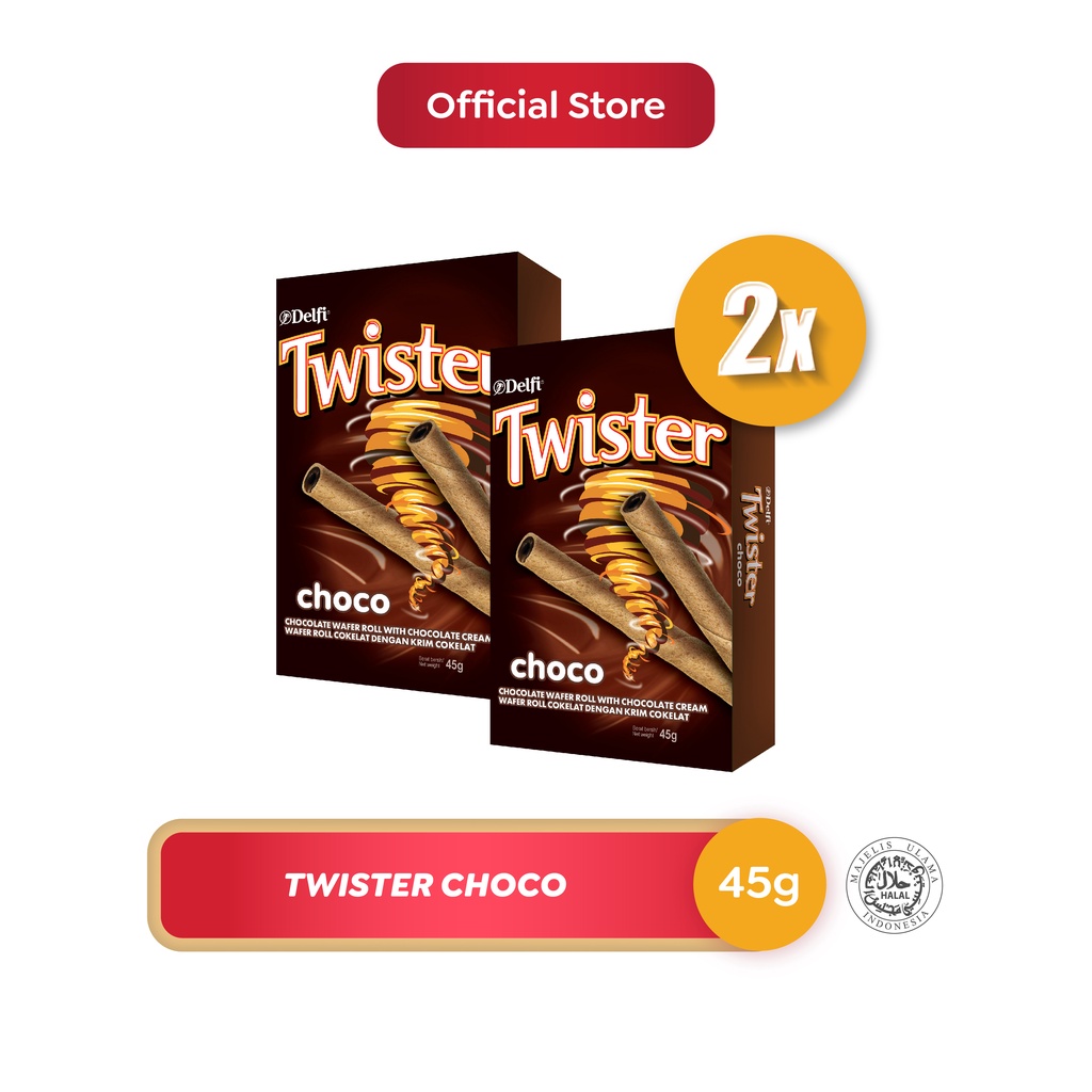 

Delfi Twister Wafer Chocolate 2 x 45 gr