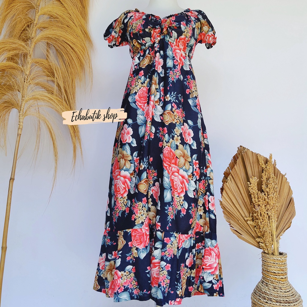 DASTER/DRES CASANDRA POLOS BALI-BOHEMIAN NAVY