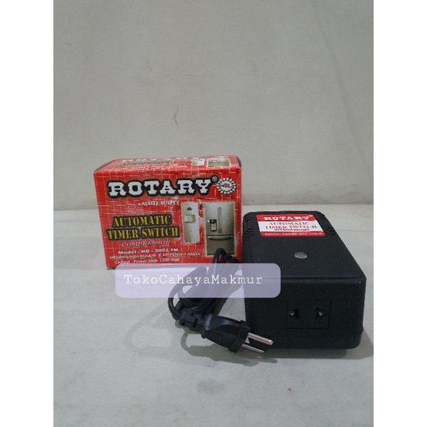 Automatic Timer Switch Rotary 1200w Melindungi Kulkas &amp; Dispenser Air