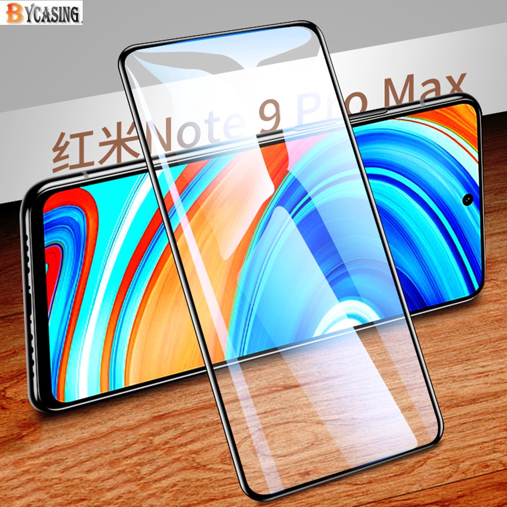 9D Tempered Glass Film for Xiaomi Redmi Note 9S Note 9 Redmi 9T 9A 9C Poco X3 Pro NFC Poco M3 Redmi Note 10 Note 8 Full Cover Glue Screen Protector BY