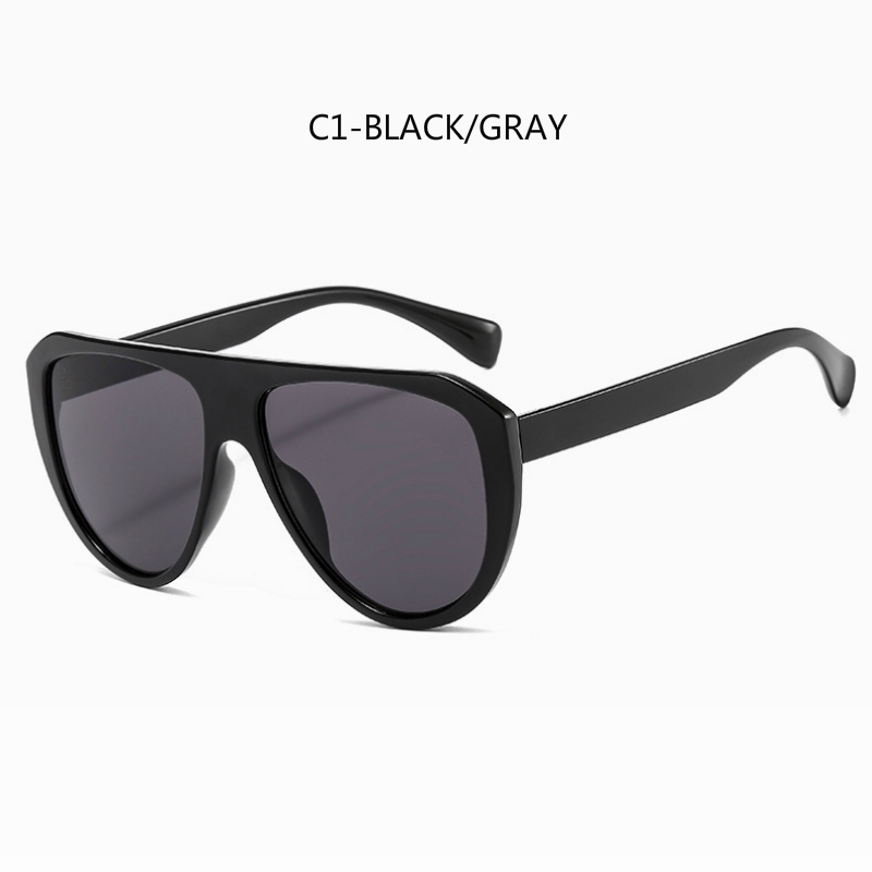 European and American big frame men and women trendy street fashion sunglasses metal hinge