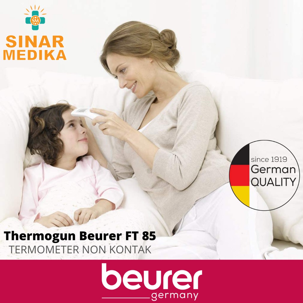 THERMOGUN BEURER FT 85 , TERMOMETER NON KONTAK FT85 . ALAT PENGUKUR SUHU TERMOGAN . THERMOMETER