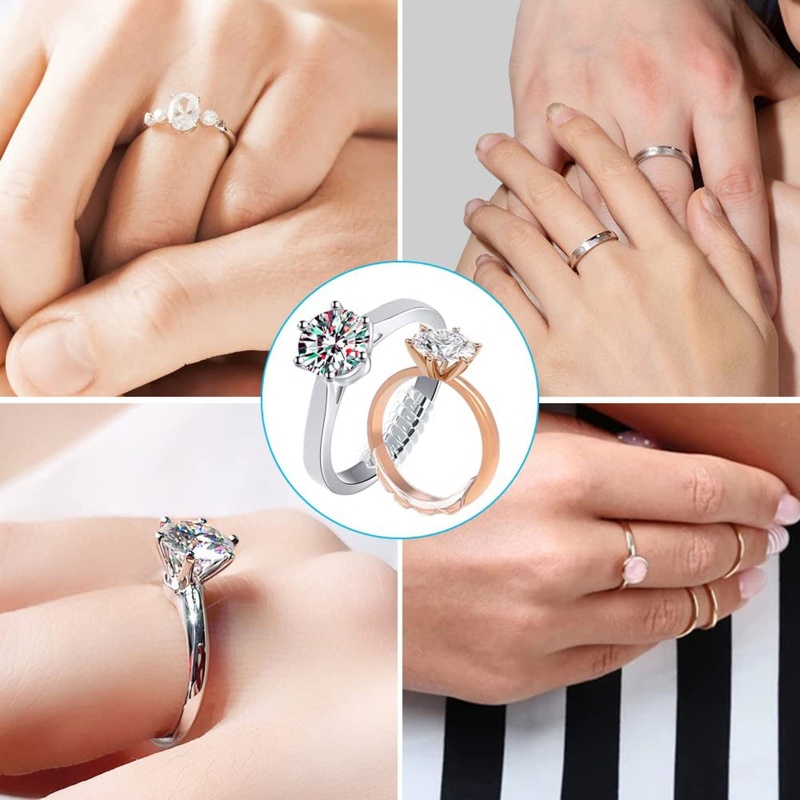 Siy 16pcs / Set Alat Pengatur Ukuran Cincin Invisible Untuk Membuat Perhiasan