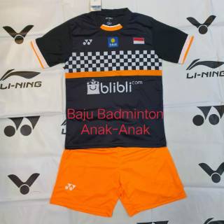 Baju Badminton  Anak  Y151 stelan Badminton  Anak  Kaos  