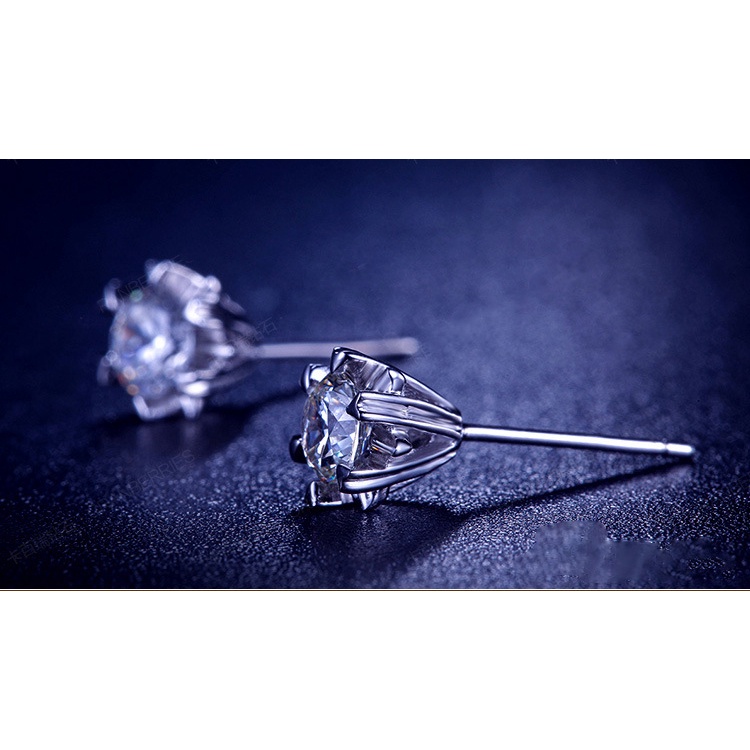 925 Perak Anting Anting Wanita Zirkon Perhiasan Fashion Kepingan Salju Korea/Subang Telinga anting perempuan