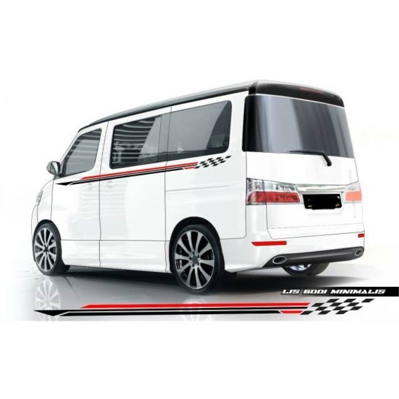 stiker mobil Daihatsu Gran max Luxio APV luxury