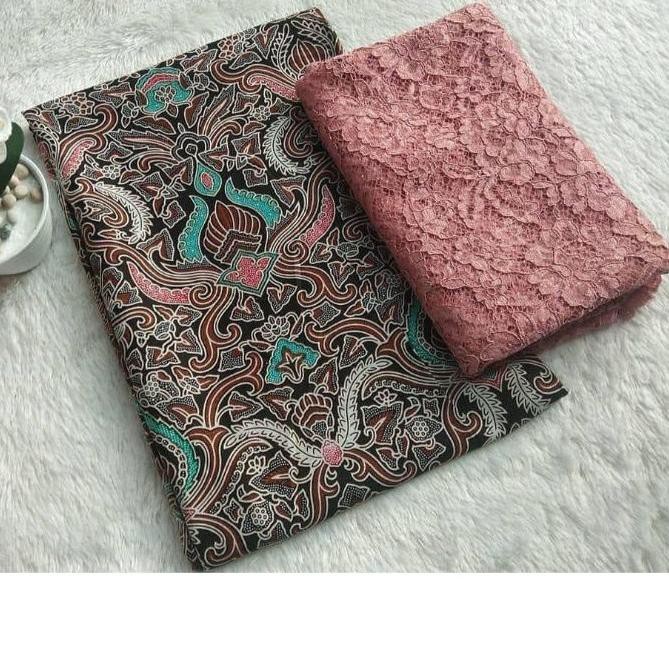DISKON>> Kain Batik Pekalongan Dan Kain Brukat Cord Batik Halus Kain Kebaya Jarik Seragam Batik Rok