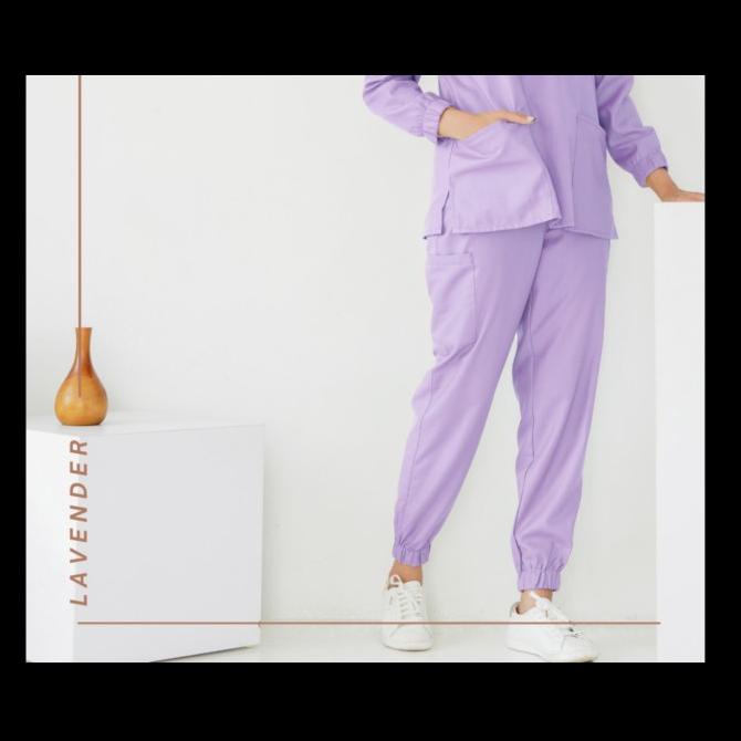 [LVIN] Baju OKA Joger Lengan Panjang Bold / Baju Jaga / Set Baju OK