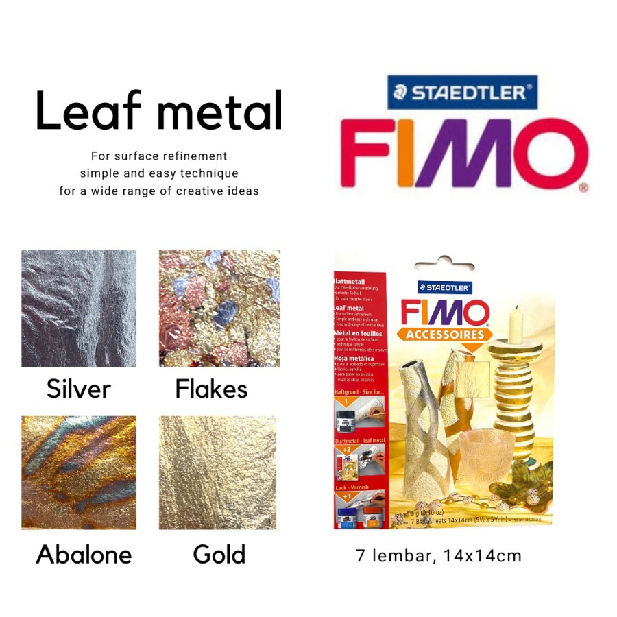 gold sheet gold leaf metal fimo lembaran emas hiasan resin hiasan claygilding sheet