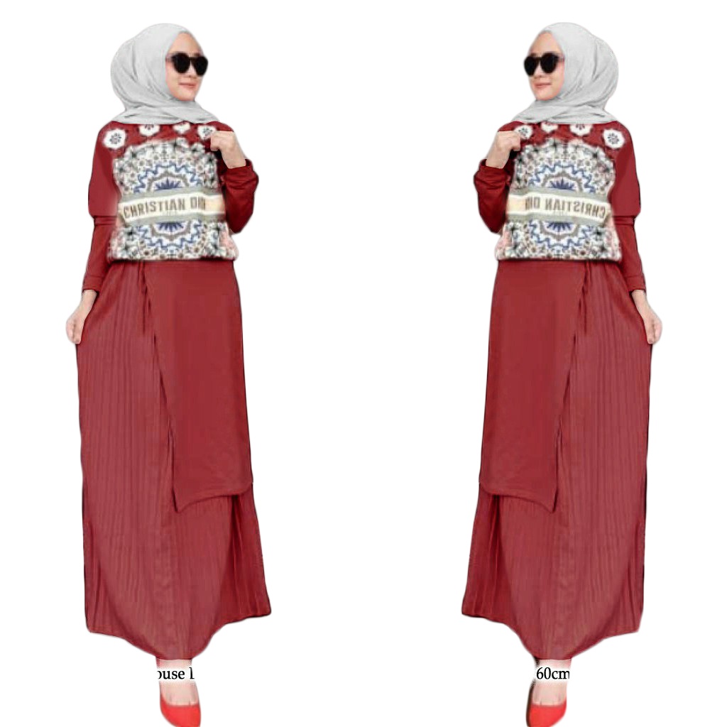 2IN1 SET DIORA FASHION MUSLIM TERLARIS DMR