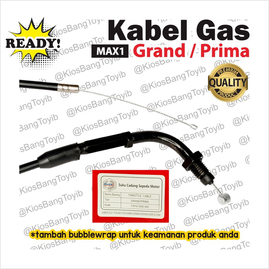 Kabel Gas (Throttle Cable) Grand Prima GN5 (MAX1)