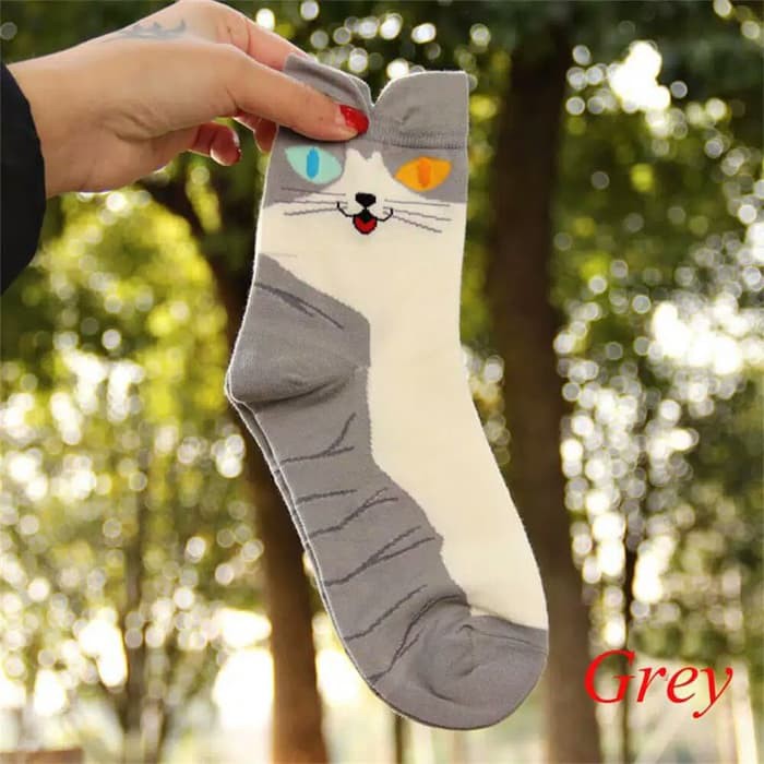 CLEARANCE SALE - KSKI0018 - Kaos Kaki Wanita Pria Lucu Imut Cat Kucing Kitty Telinga Cosplay Anime Japan Japanese Korea Korean Kawaii Kiyowo