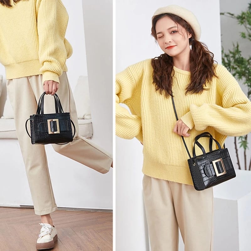 Zalfa Slingbag dan Tas Selempang Wanita Croco Maudy