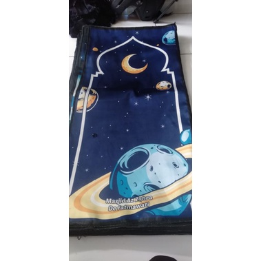 Sajadah Travel Anak UMMIKU / Sajadah Lipat Motif Anak Anak / Sajadah Travelling-5
