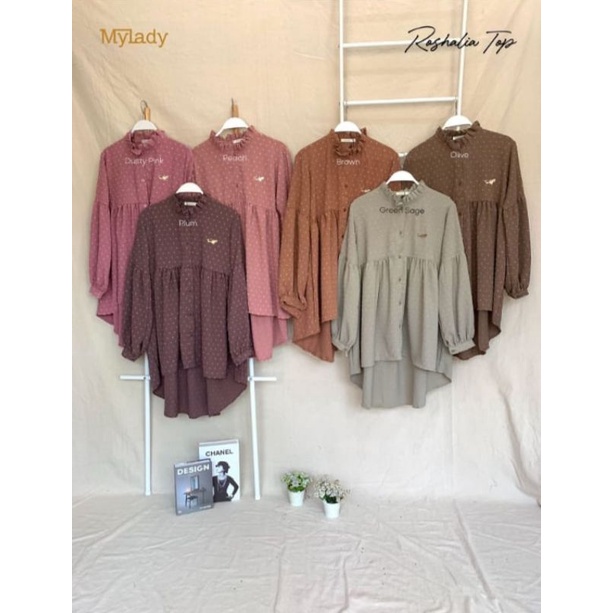 KEMEJA ROSHALIA TOP MYLADY HIJAB ORIGINAL