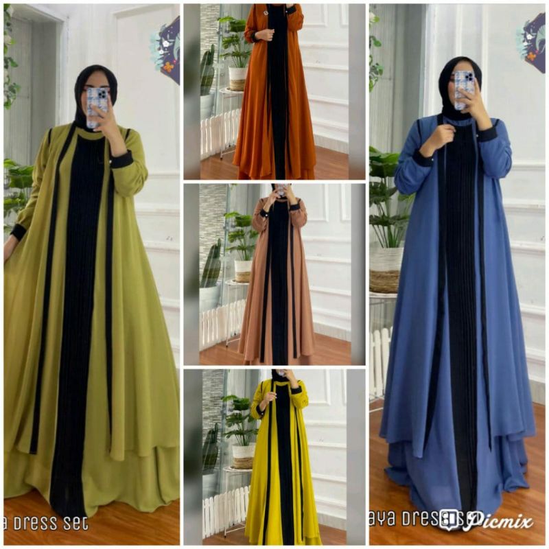 Ranaya dress set longcardi By Aletha