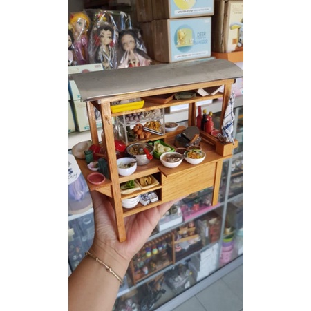 Miniatur Gerobak Bakso dan Mie Ayam